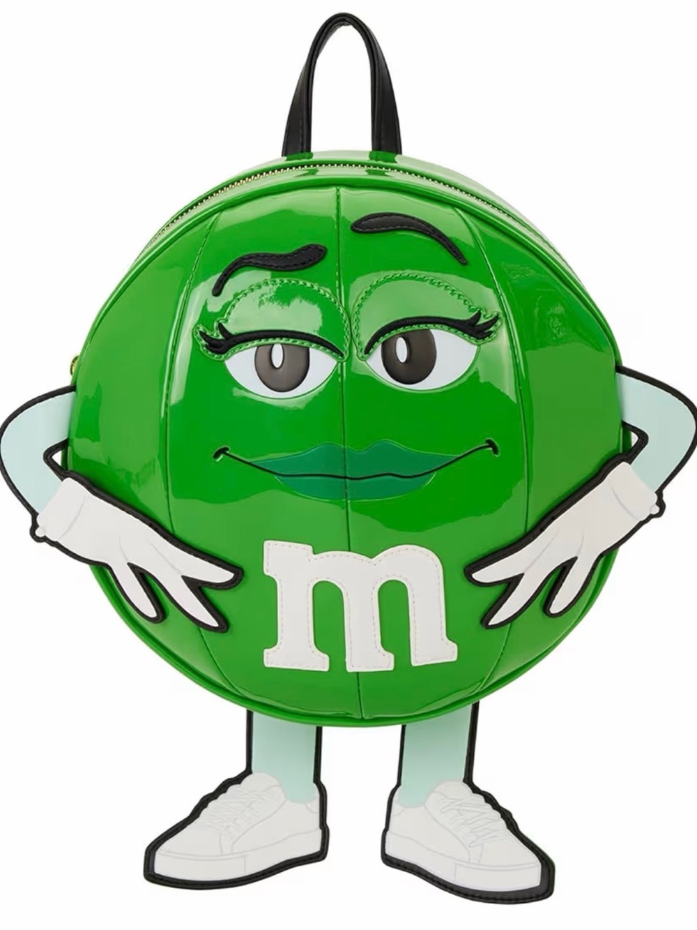 Loungefly Exclusive M&M'S Green Character Round Mini Faux Leather Backpack